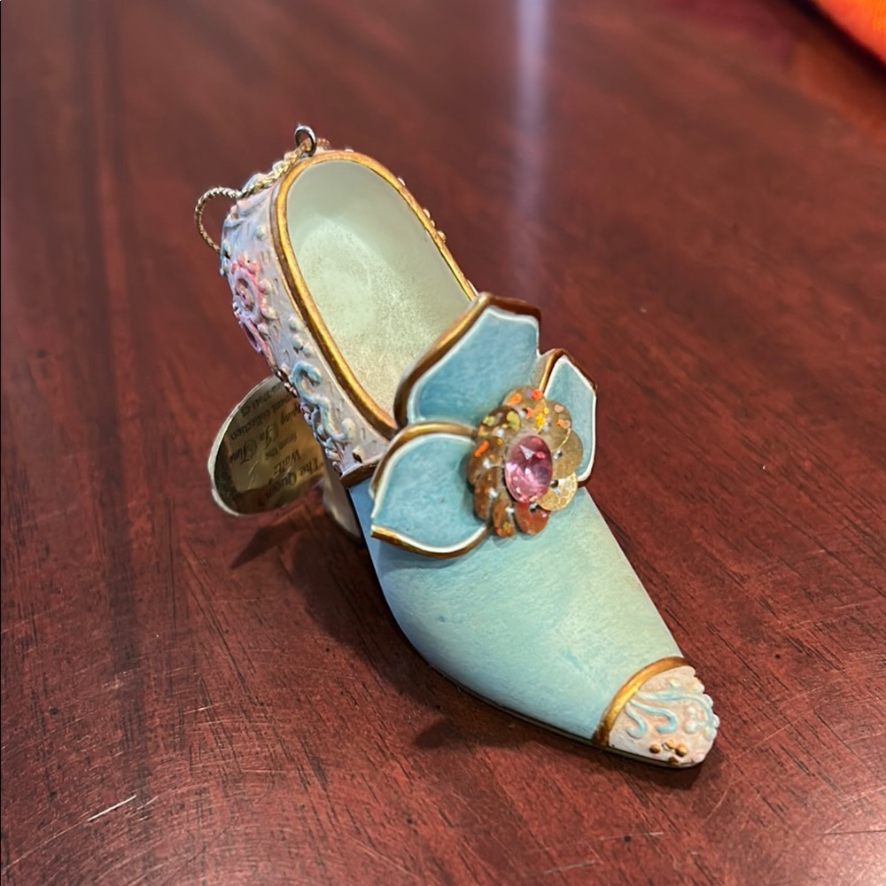 Decorative Blue Shoe Ornament